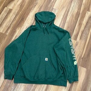 2XL Dark Green Carhartt hoodie